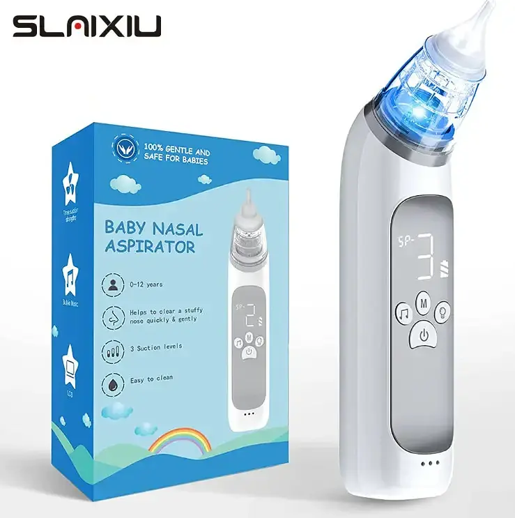 Електричний назальний аспіратор SLAIXIU для немовлят з музикою та USB-зарядкою - фото 8