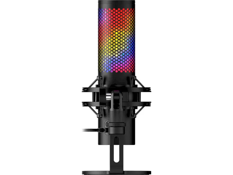 Мікрофон для ПК/для стрімінгу, подкастів HyperX QuadCast 2 S Black RGB (9A273AA) - фото 4