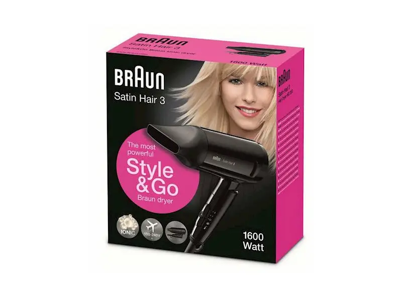 Фен Braun Satin Hair 3 Style&Go Dryer HD 350 - фото 3