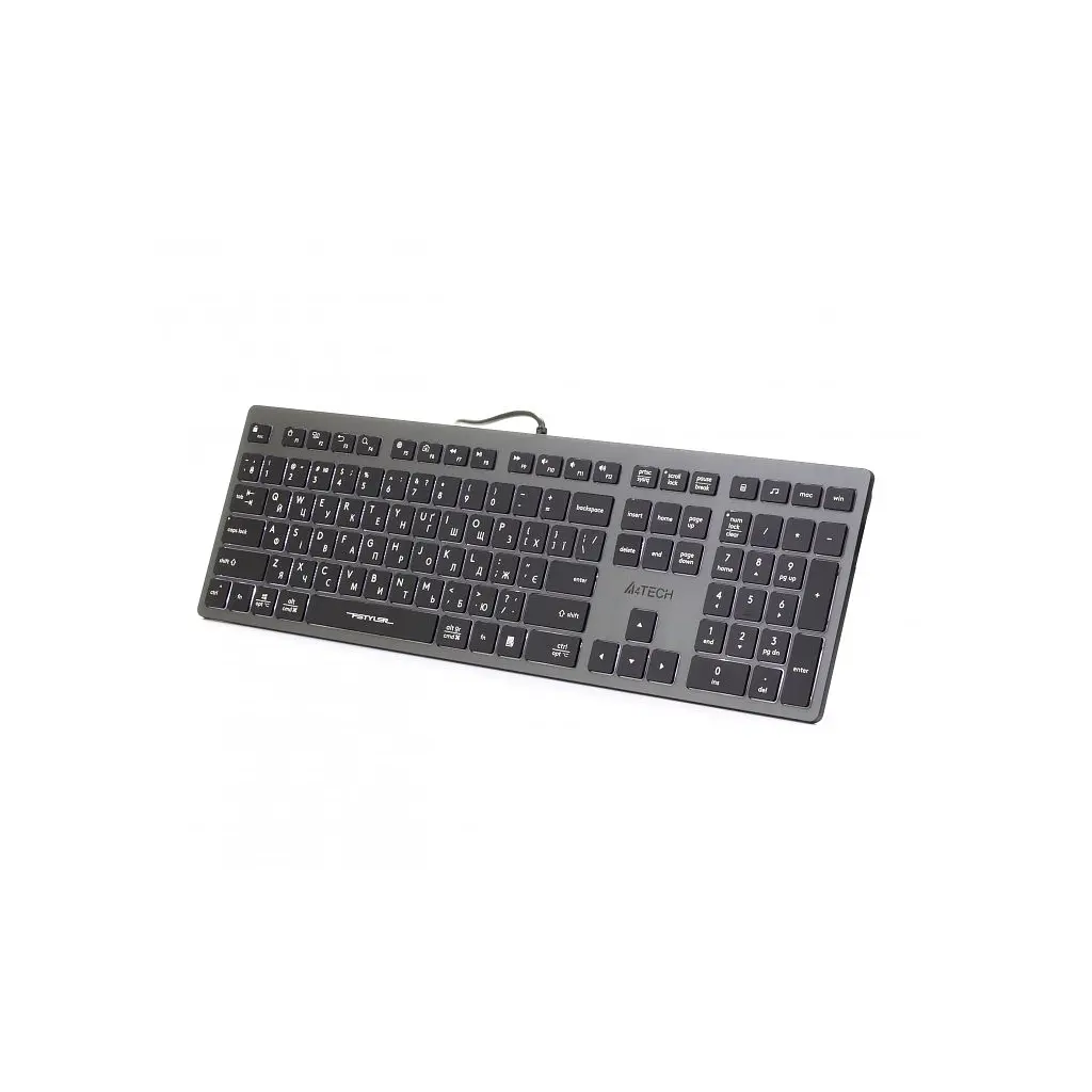 Клавіатура A4Tech FX60 USB Grey White backlit - фото 2