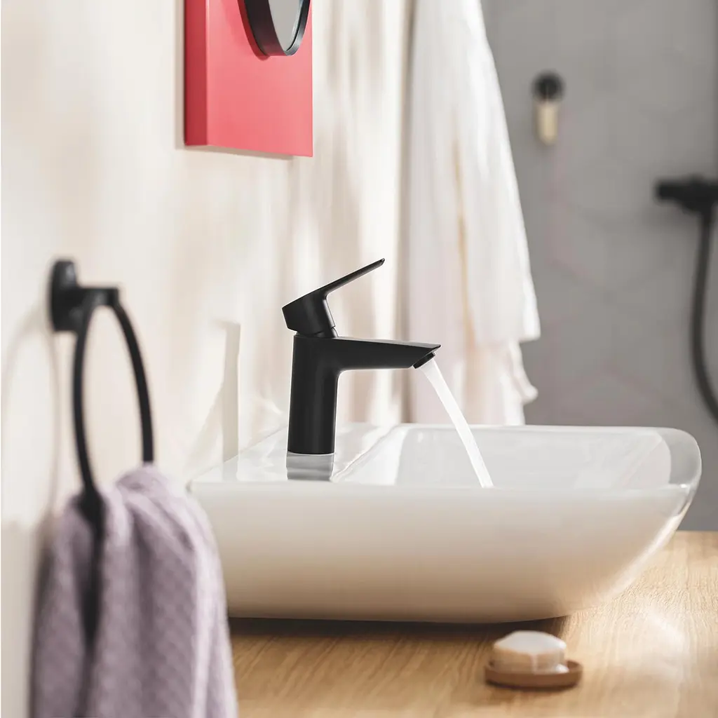 Тримач для рушника Grohe QuickFix Start 411742430 Чорний матовий - фото 5