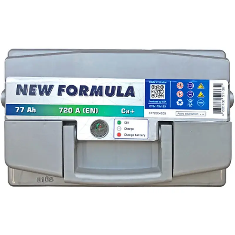 Акумулятор автомобільний NEW FORMULA 77Ah Ев (-/+) 720EN (5772204209) - фото 3