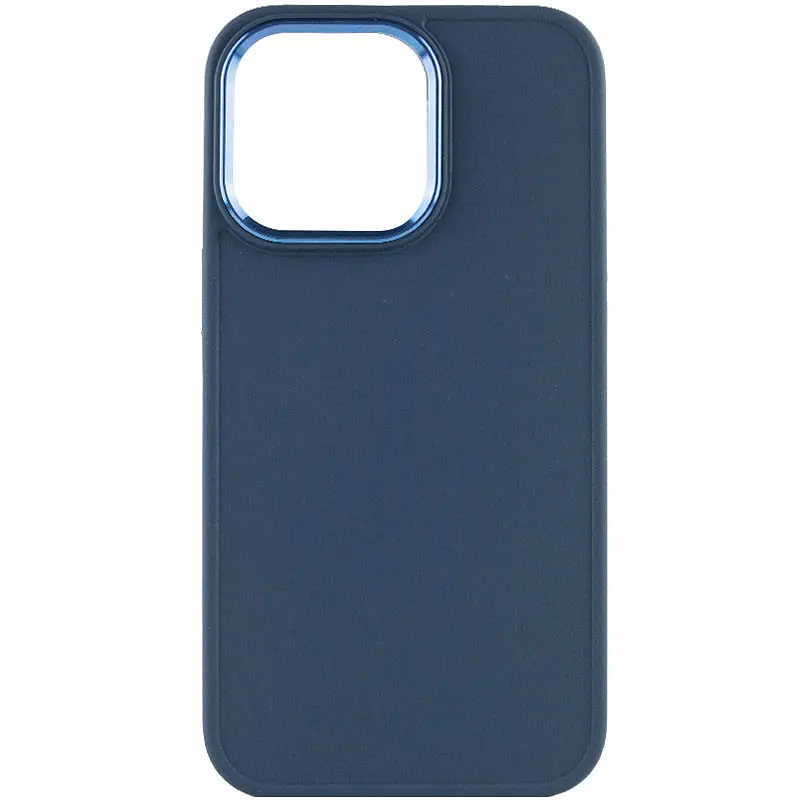 TPU чохол Bonbon Metal Style для Apple iPhone 14 Pro Max (6.7) Синій / Denim Blue - фото 2