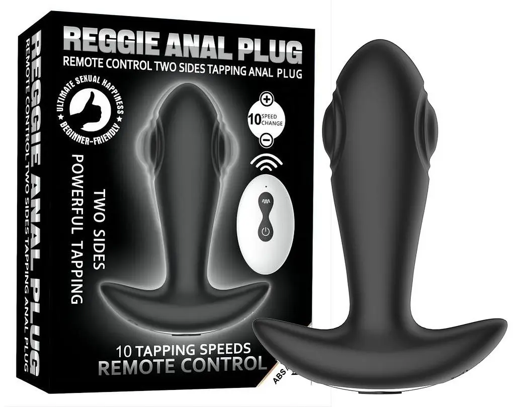 Анальна вібро пробка Dual tapping anal plug Boss Series 56-2030 103416