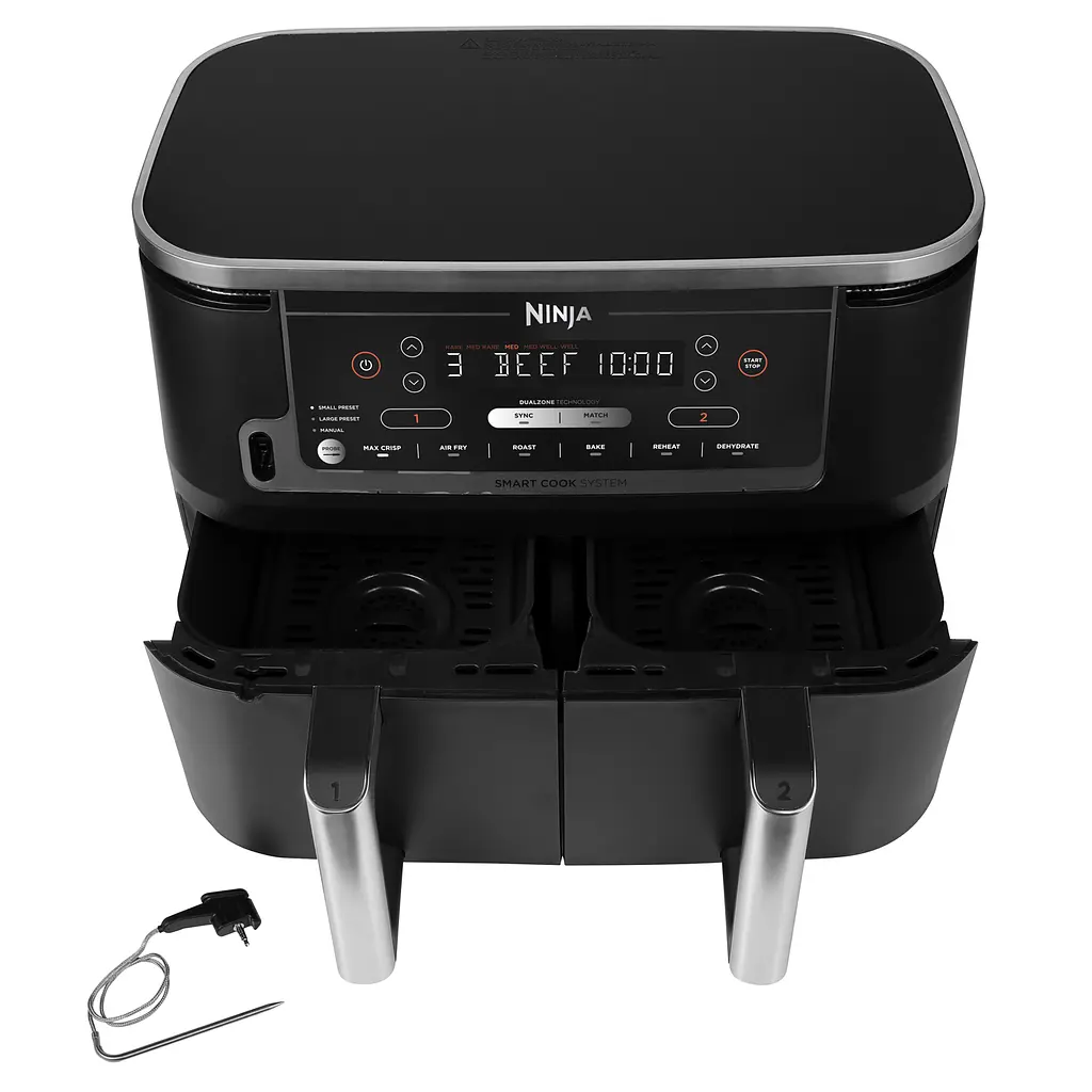 Двухзонная мультипечь Ninja Foodi MAX с системой Smart Cook (AF451EU) - фото 4