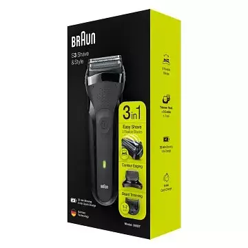 Електробритва BRAUN 300BT Series 3 типу 5408 black/black - фото 6