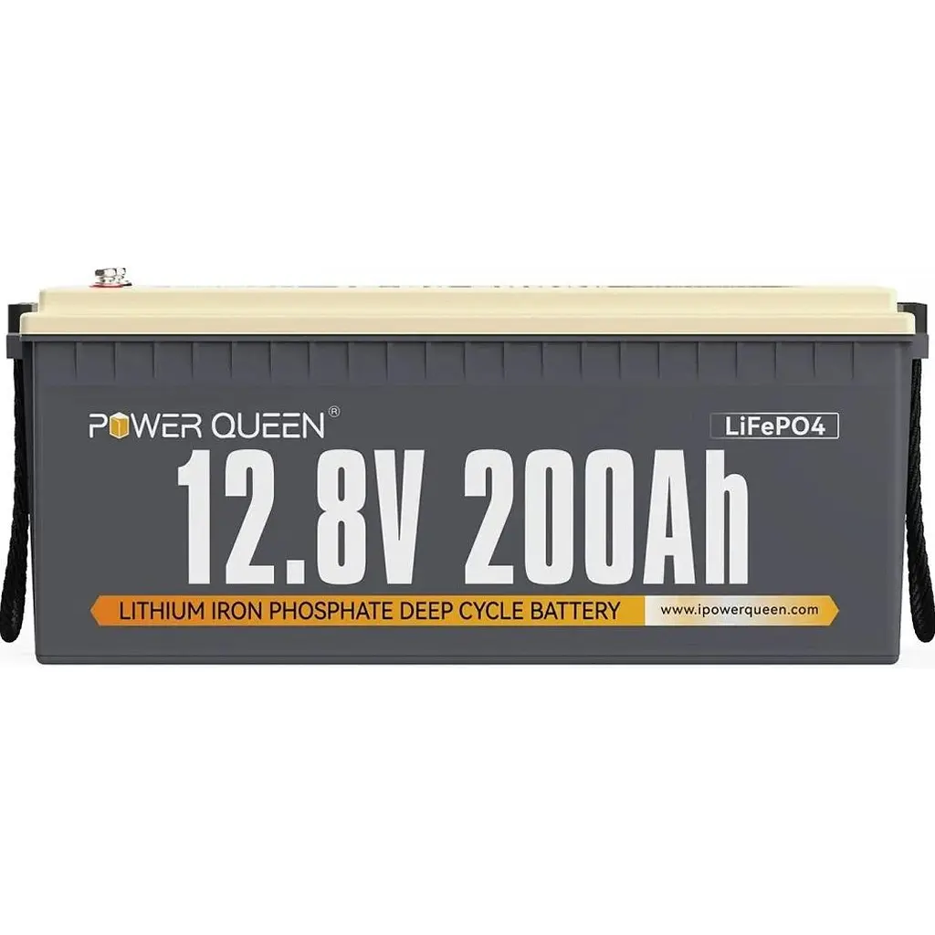 Акумулятор Power Queen LiFePO4 12V (12.8V/200Ah/2560Wh) (P12V200-100-BASIC-8-A160) [158029] - фото 3