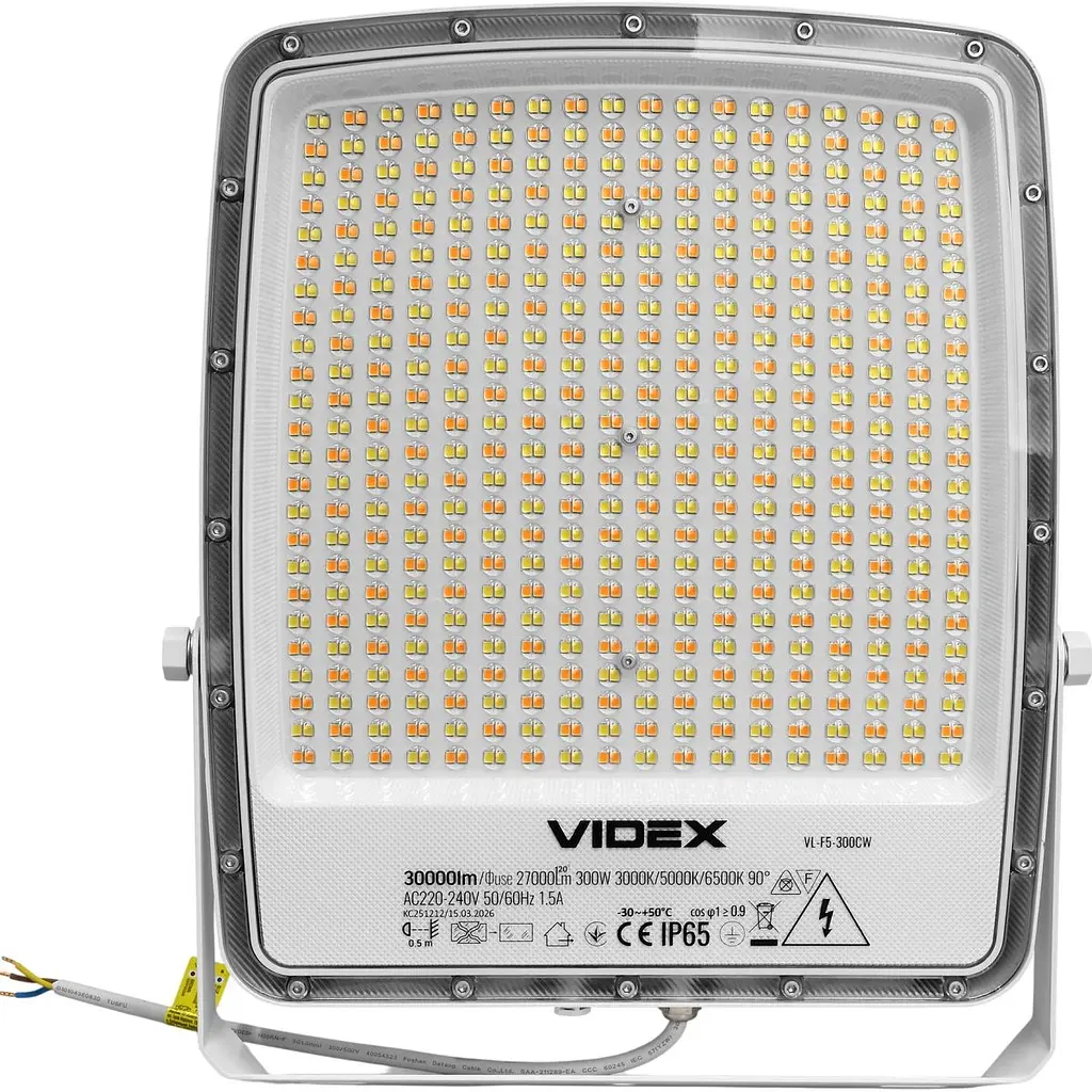 Світлодіодний прожектор Videx F5 300W White (VL-F5-300CW) [174687] - фото 2