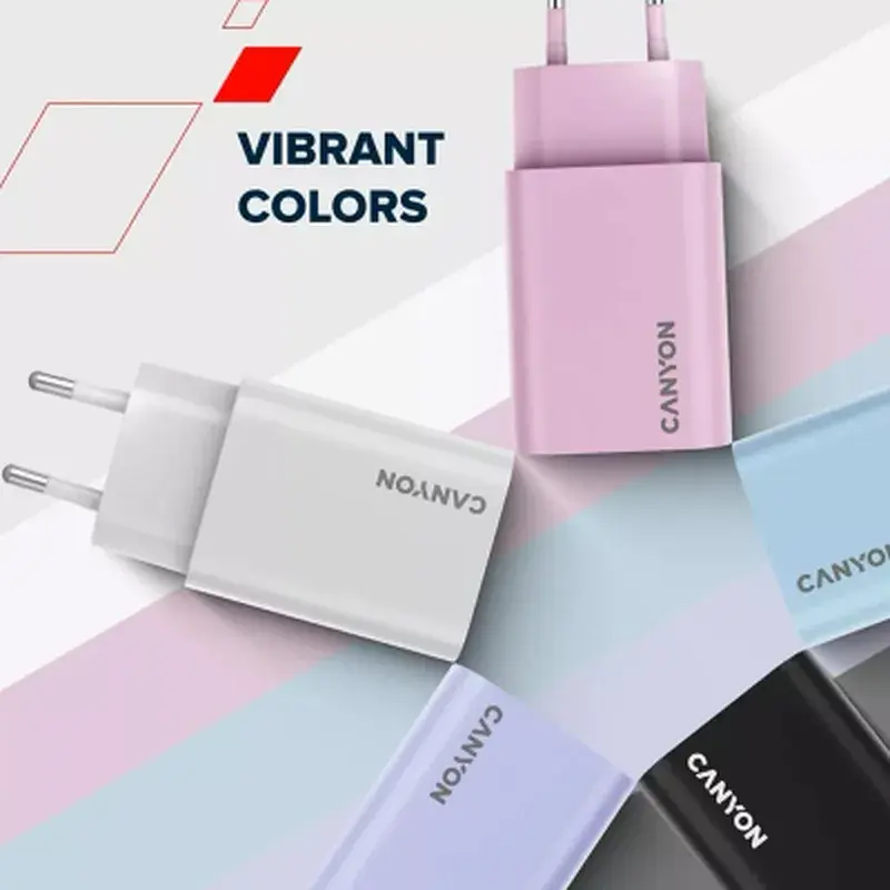 Зарядний пристрій Canyon 30CL OnCharge USB-C PD30W Purple (CNE-CHA30CLPU) - фото 8