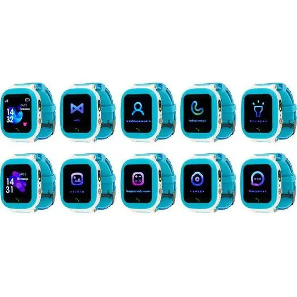 Smart Watch AmiGo GO004 Splashproof Camera+Led Blue RU UCRF - фото 2