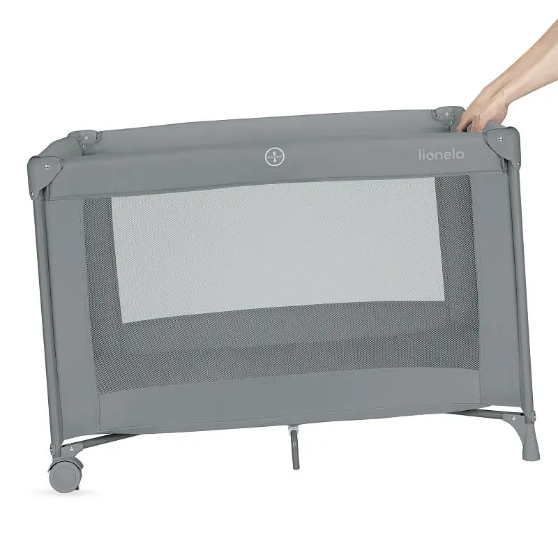 Детская кроватка-манеж Lionelo Amelie Grey Concrete (LO-AMELIE GREY CONCRETE) - фото 4