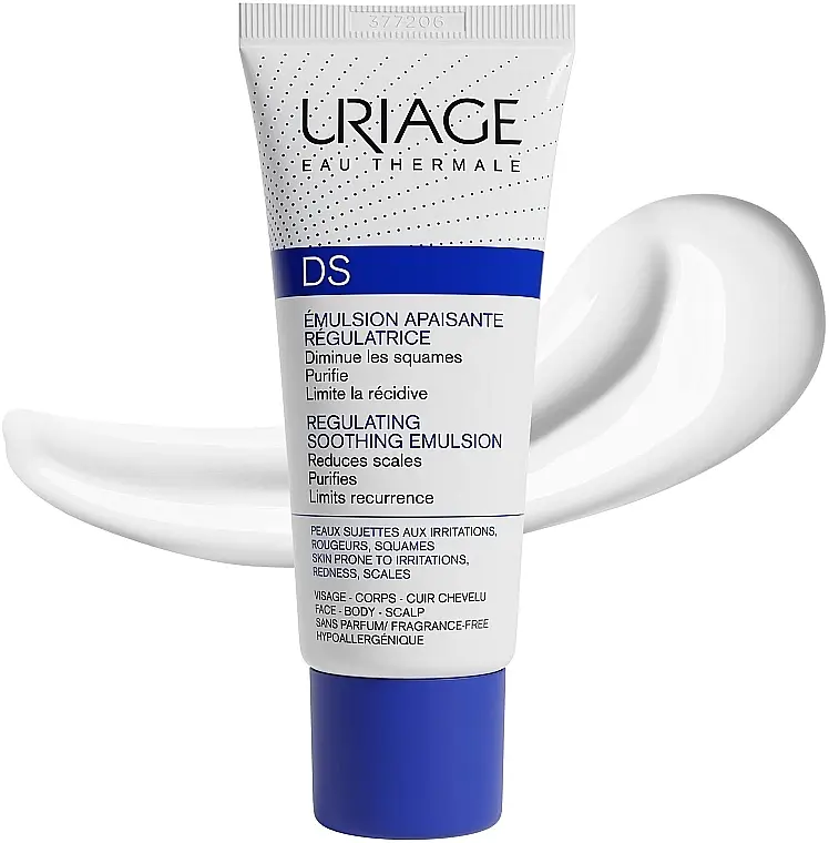 Успокаивающая эмульсия Uriage DS Regulating Soothing Emulsion против себорейного дерматита 40 мл - фото 3