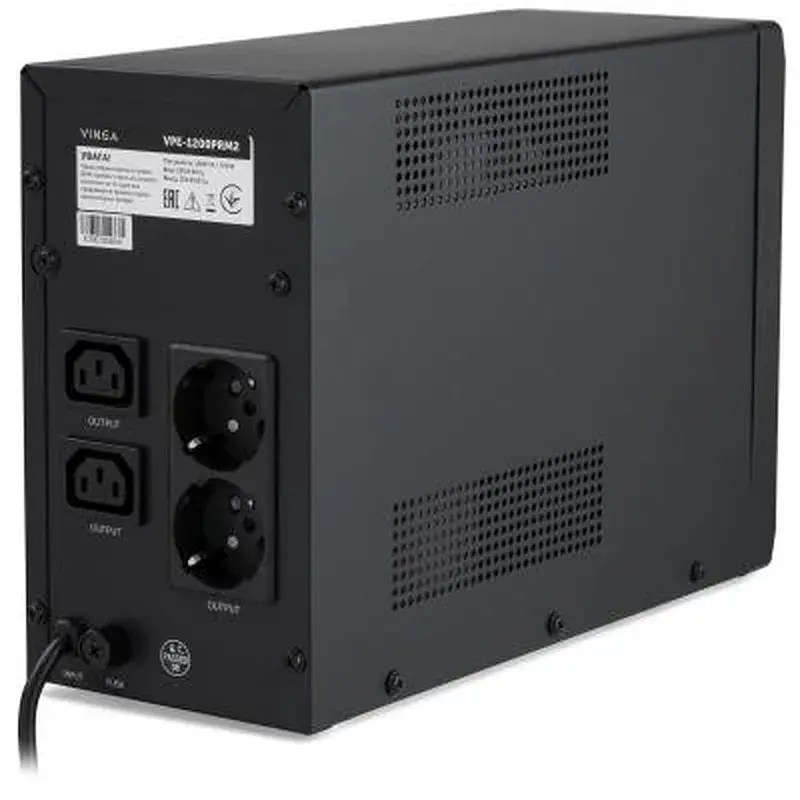 Пристрій безперебійного живлення Vinga LED 1200VA ( VPE-1200PRM2 ) (VPE-1200PRM2) - фото 4