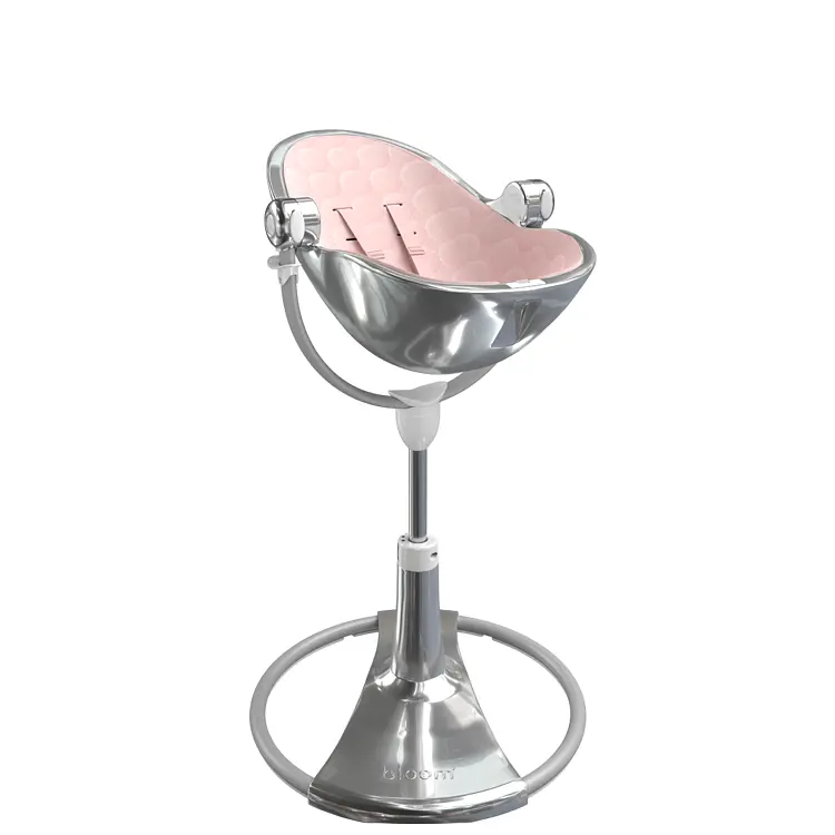 Стульчик для кормления Bloom Fresco Silver/Blush pink (E10535-S\U10543-P) - фото 5