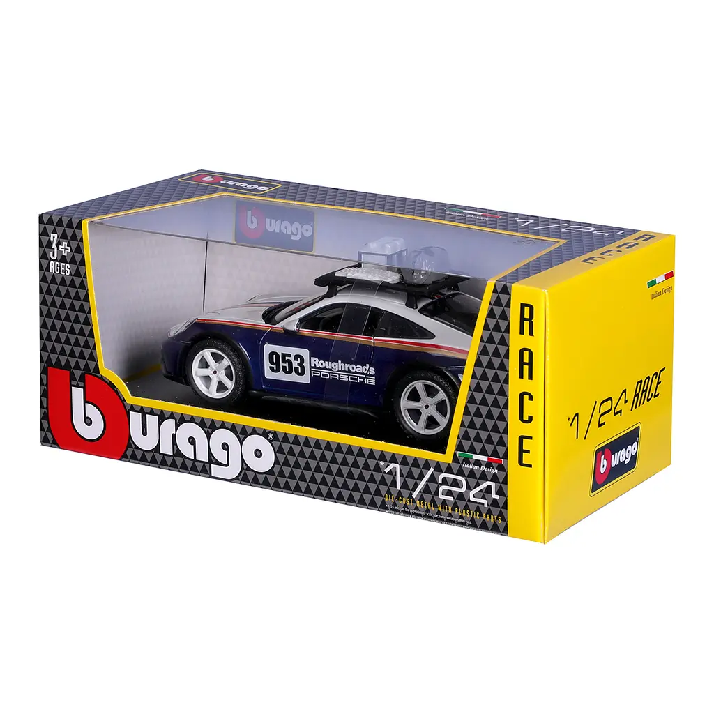 Автомодель Bburago Porsche 911 Dakar 1:24 (18-28029) - фото 6
