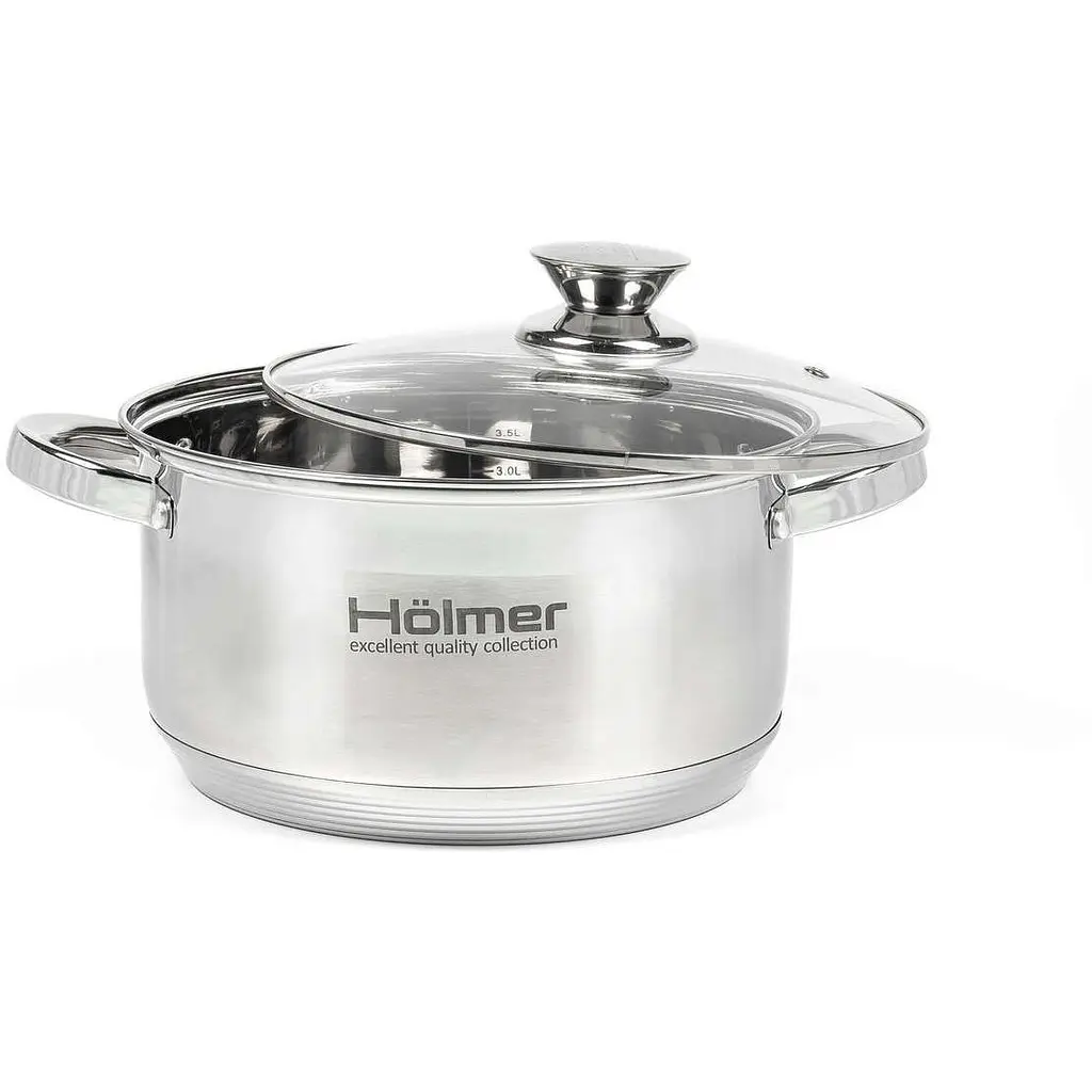 Набор кастрюль с крышками Holmer CS-1851-SS (CS-1851-SS) - фото 3