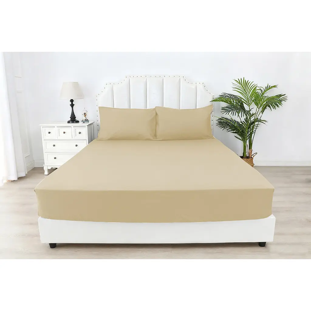 Простынь на резинке Soho Beige 90 х 200 см (03-BT-0933-Beige) - фото 2