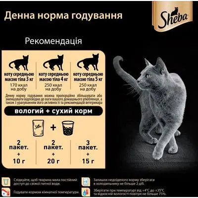 Вологий корм для кішок Sheba cij POU з індичкою в желе 85 г (4770608257231) - фото 8