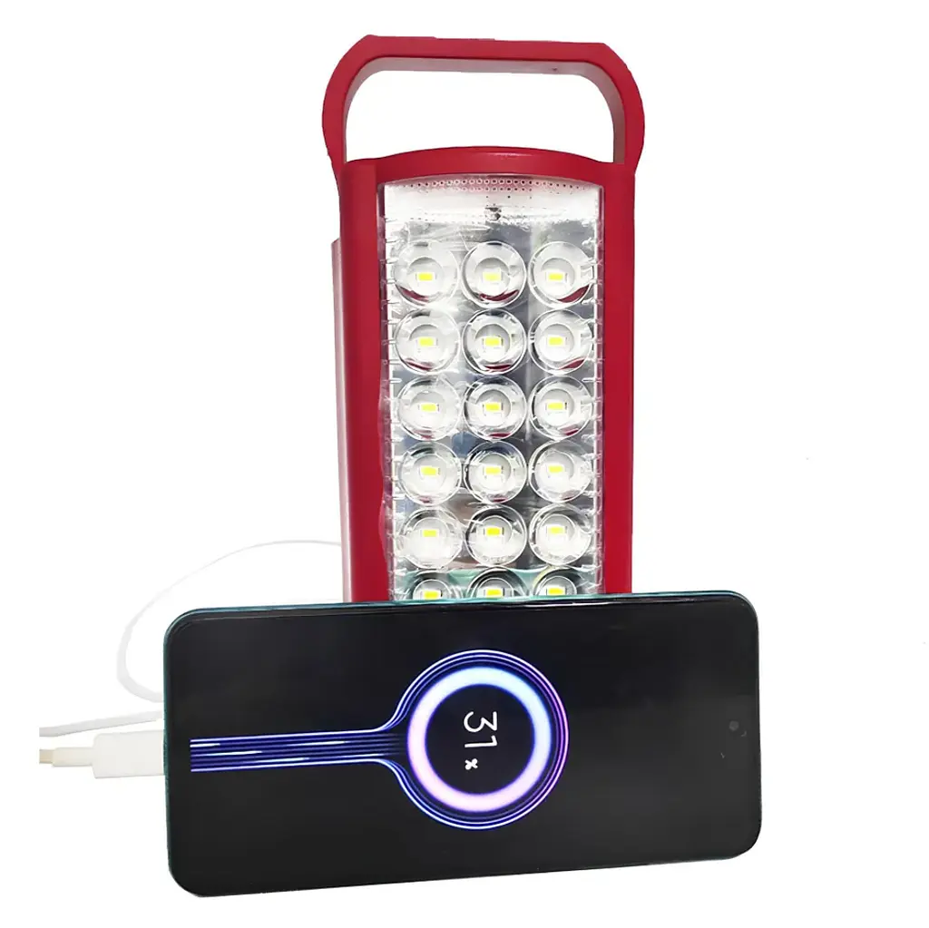 Переносной аварийный аккумуляторный LED фонарь Almina 2606L для дома и кемпинга, с Power Bank - фото 3