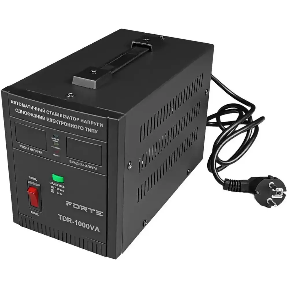 Стабілізатор напруги Forte TDR-1000VA релейний 1 кВт (22649) - фото 4