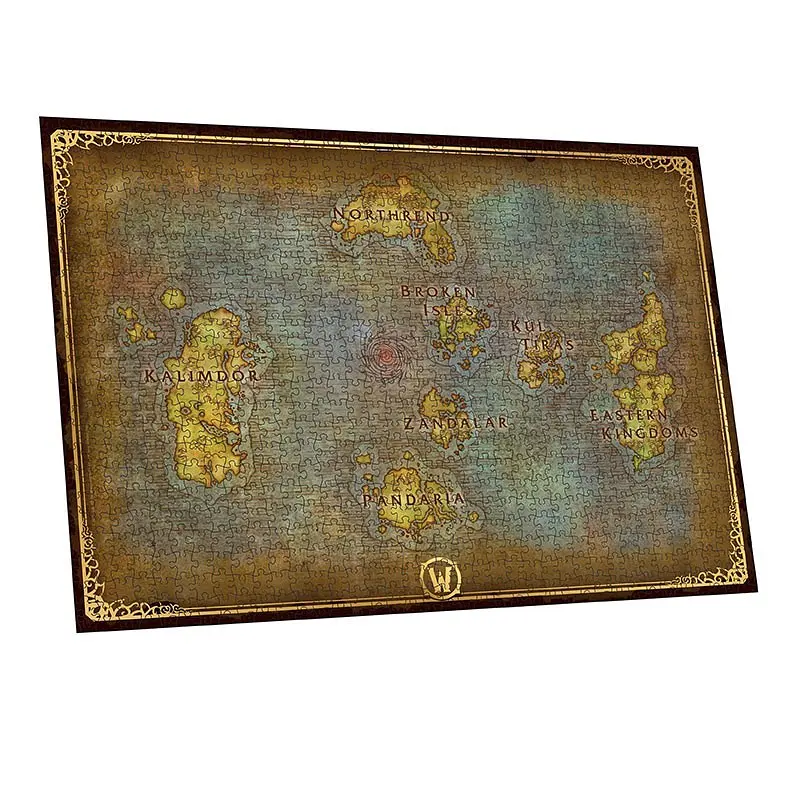 Пазл AbyStyle World of Warcraft Azeroth's map 1000 елементів (Варкрафт) - фото 2