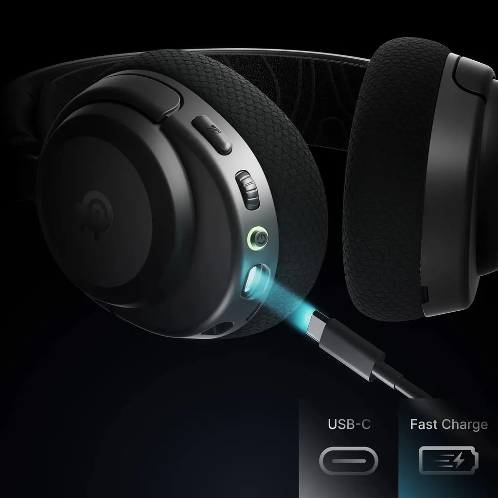 Ігрова гарнітура SteelSeries Arctis Nova 3X Wireless MultiPlatform/Xbox Black (61689) - фото 4