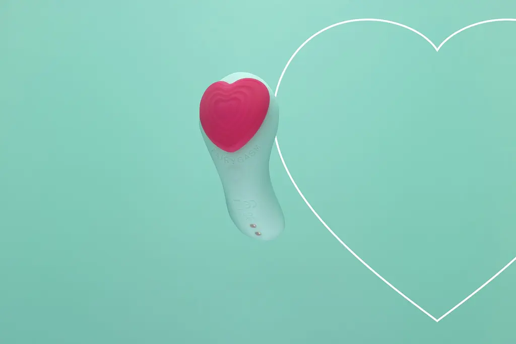 Вібратор у трусики FairyGasm HeartGem green, на магніті, пульт ДК - фото 9