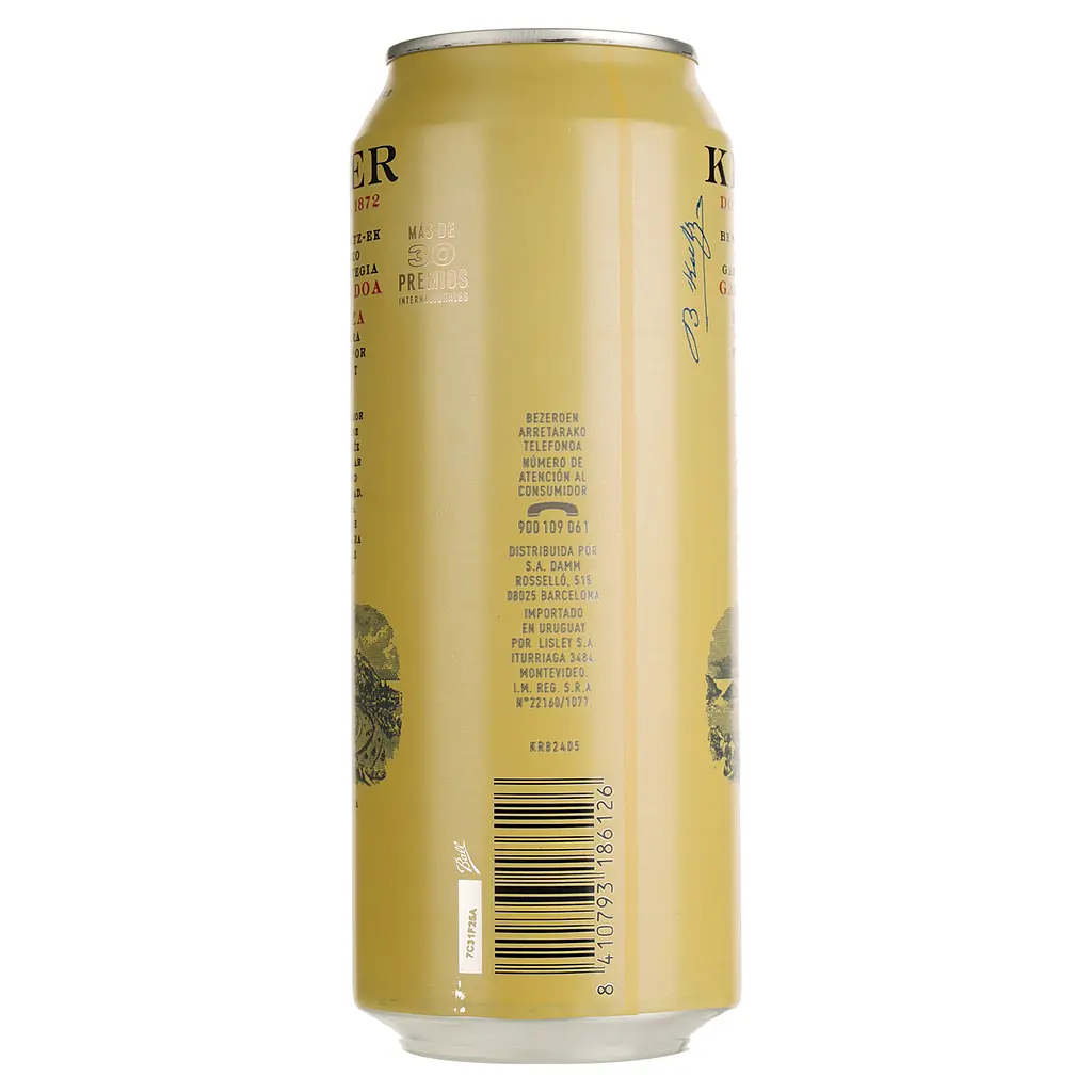 Пиво Keler Lager, світле, фільтроване, 6,2%, з/б, 0,5 л (787867) - фото 2