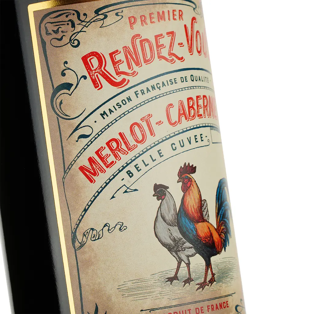 Вино Premier Rendez-Vous Merlot-Cabernet IGP Pays d'Oc 2020 червоне сухе 0.75 л - фото 3
