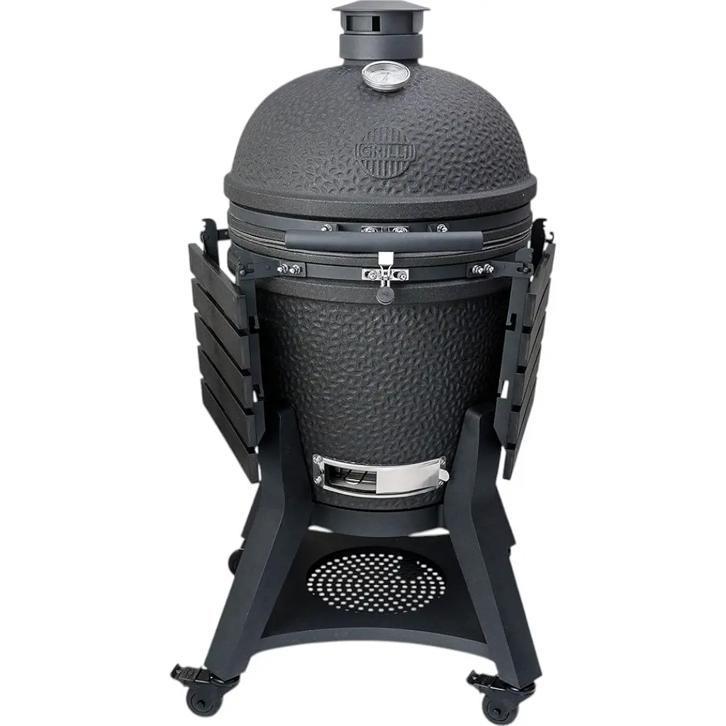 Керамический угольный гриль Grilli Kamado L 5 в 1 с системой BBQ Block Fire (749777) - фото 3