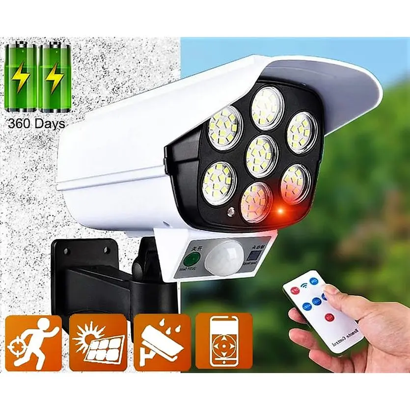 Вуличний Led прожектор XPRO CL-877A сенсорний у вигляді камери із сонячною панеллю та пультом (MER-15365_245) - фото 6