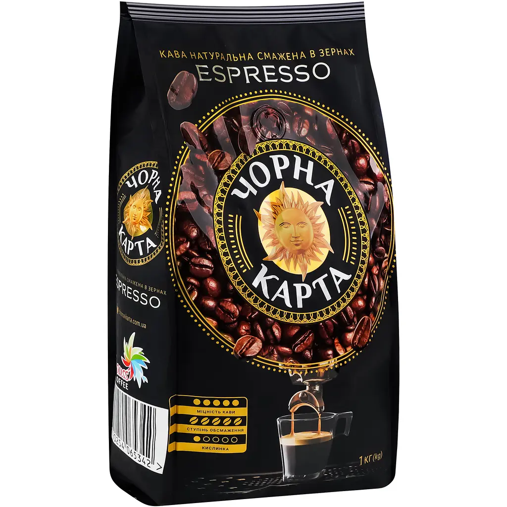 Кофе в зернах Черная Карта Espresso 1 кг - фото 2