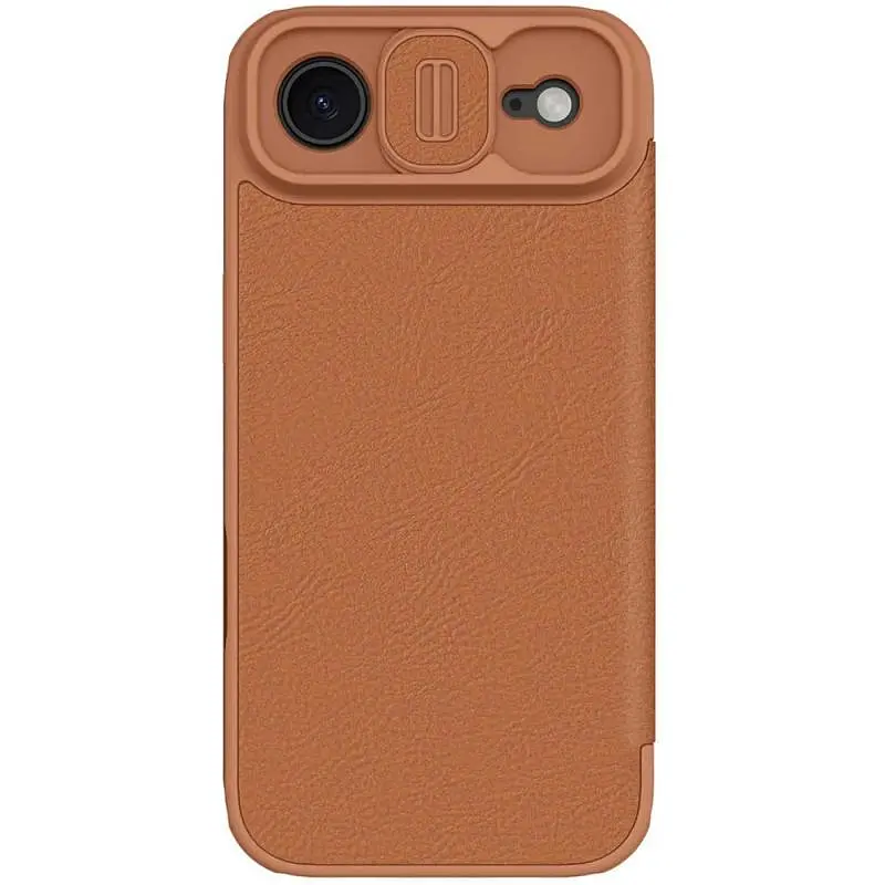 Шкіряний чохол-книжка Nillkin Qin Pro Camshield для Apple iPhone 17 Air 6.5" Brown - фото 3