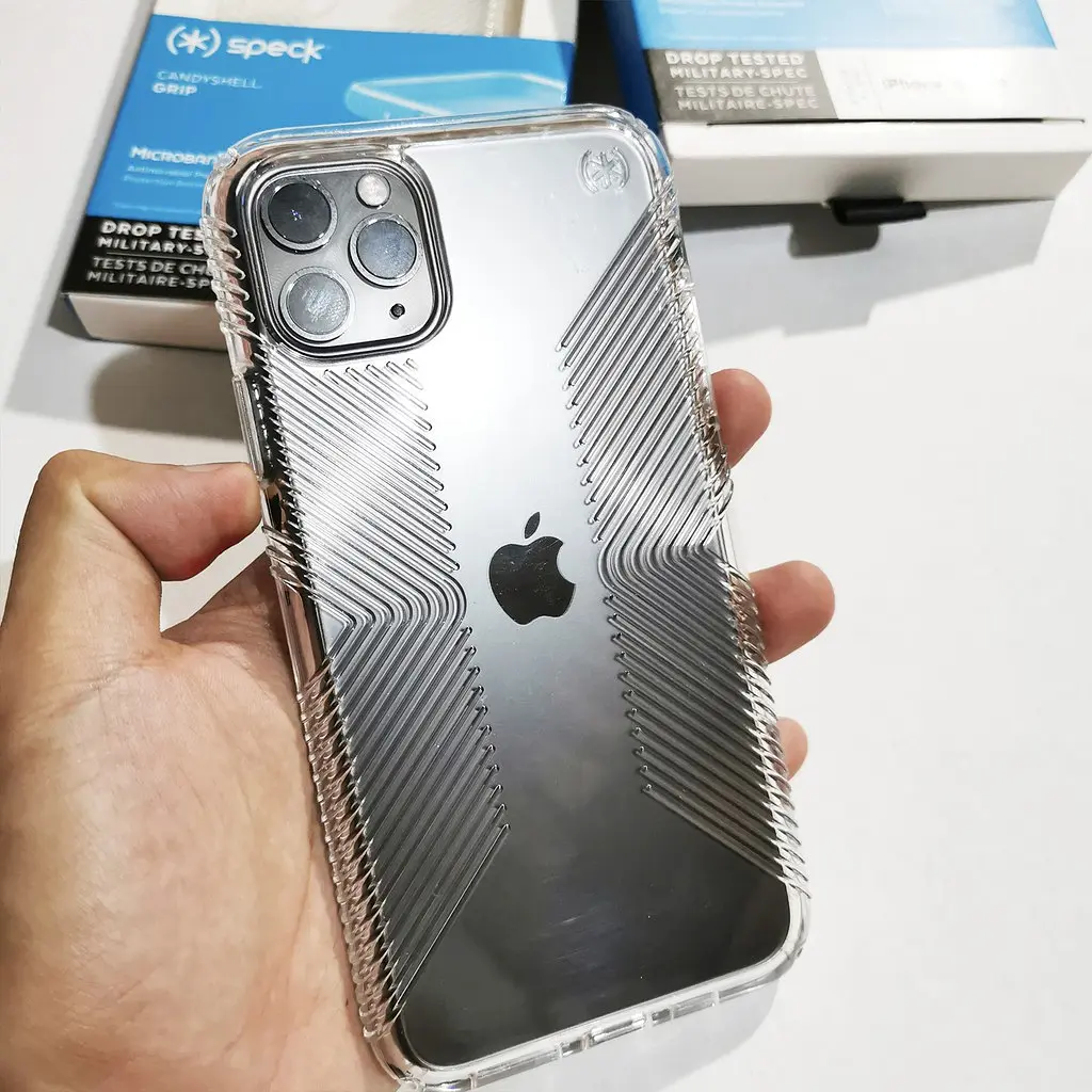 Чохол прозорий протиударний з антимікробним покриттям Speck Presidio Clear Grip 136447-5085 для iPhone 11 Pro (5.8") - фото 3
