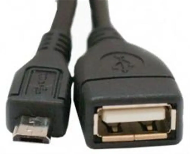 Кабель Atcom USB - micro USB V 2.0 (F/M), 0.8 м, чорний (16028) - фото 2