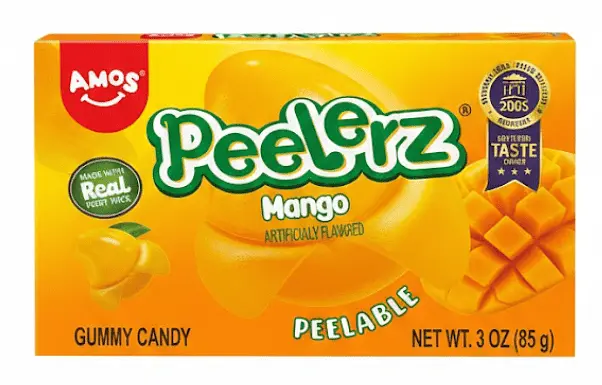 Жувальні цукерки Amos Peelerz Gummy Mango 85г