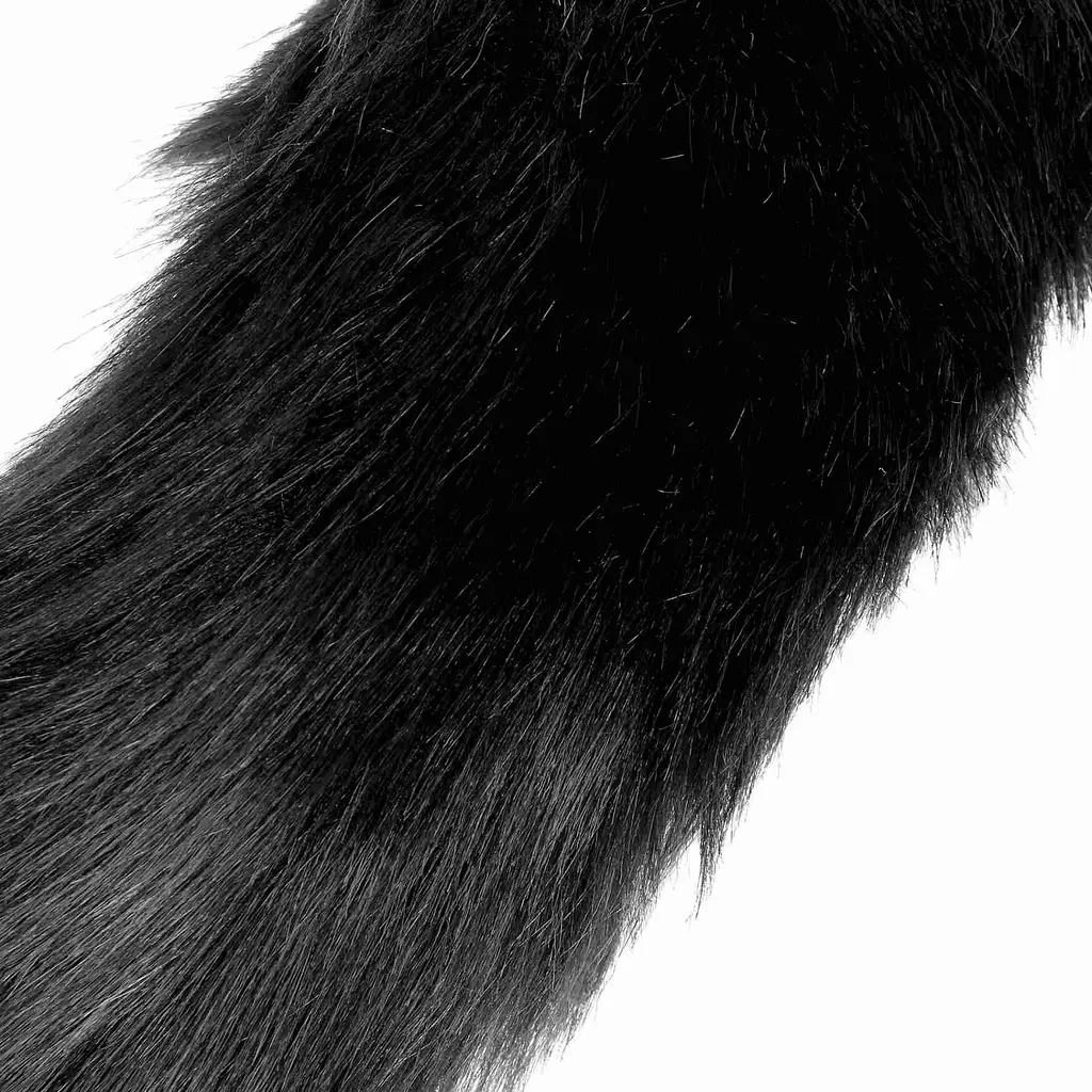 Анальна пробка Ouch! Fox Tail, 42.5 см (чорний) - фото 5