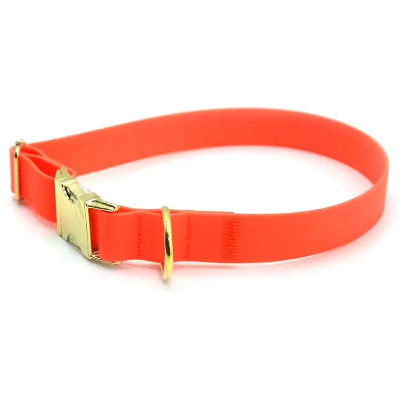 Нашийник для собак Zoo-hunt Колорит біотановий 2,5 см 30-51 см оранжевий - фото 2
