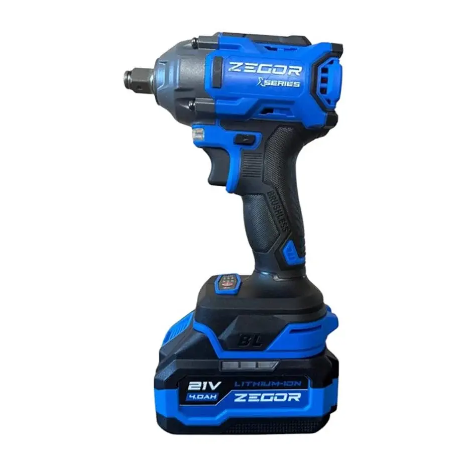 Гайковерт ударний акумуляторний Zegor SDAX-21BL-500 21V Advanced 2 батареї безщітковий двигун/реверс/з підсвічуванням - фото 3