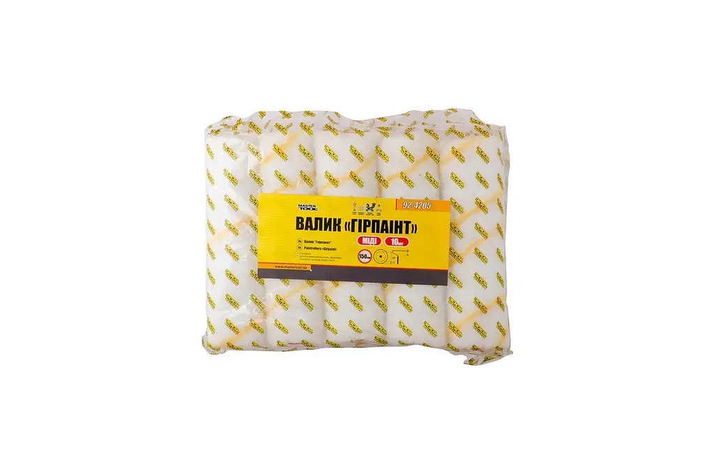 Валик малярський гірпаїнт Mastertool 6х30х150 мм (в упаковці 5 шт.) - фото 2