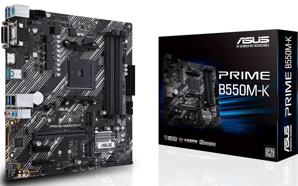 Материнская плата PRIME B550M-K sAM4 B550 4xDDR4 M.2 HDMI DVI D-Sub mATX Asus teh0018941 - фото 8
