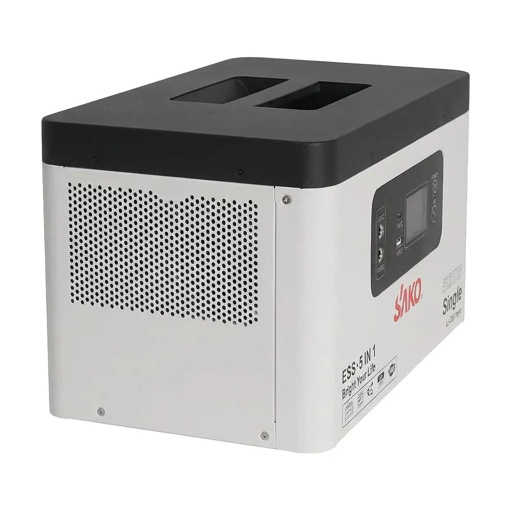Портативна зарядна станція Sako Alpha-ESS-500W/1KWh. Потужність 500 Вт, енергоємність 1004.8 Вт*год, LifePO4 (42-00308) - фото 4
