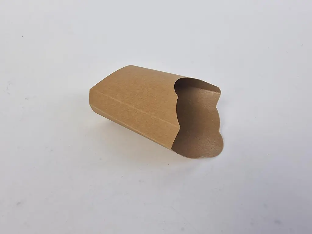 Бокс для картоплі фрі, 125x120x45 мм, KRAFT, 100 штук, для картоплі фрі, снеків і фастфуду - фото 2