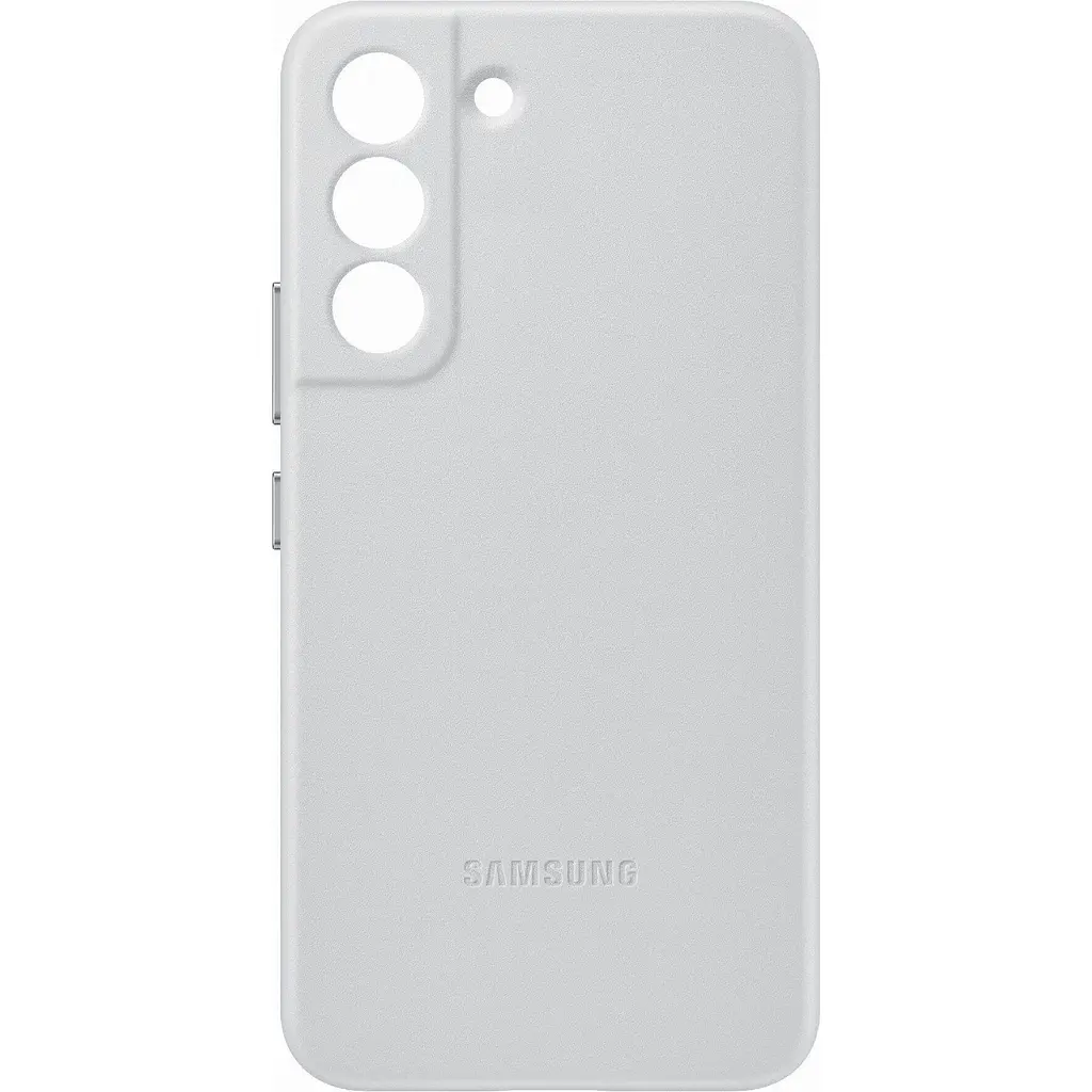 Оригінальний шкіряний чохол Leather Cover для Samsung Galaxy S22 Plus EF-VS906LJEGRU S906 Light Gray - фото 9
