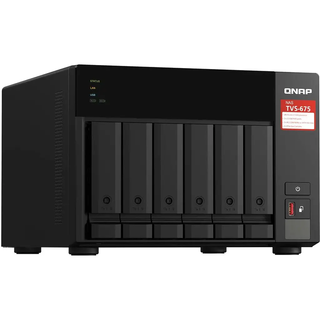 Мережевий накопичувач Qnap TVS-675-8G - фото 2