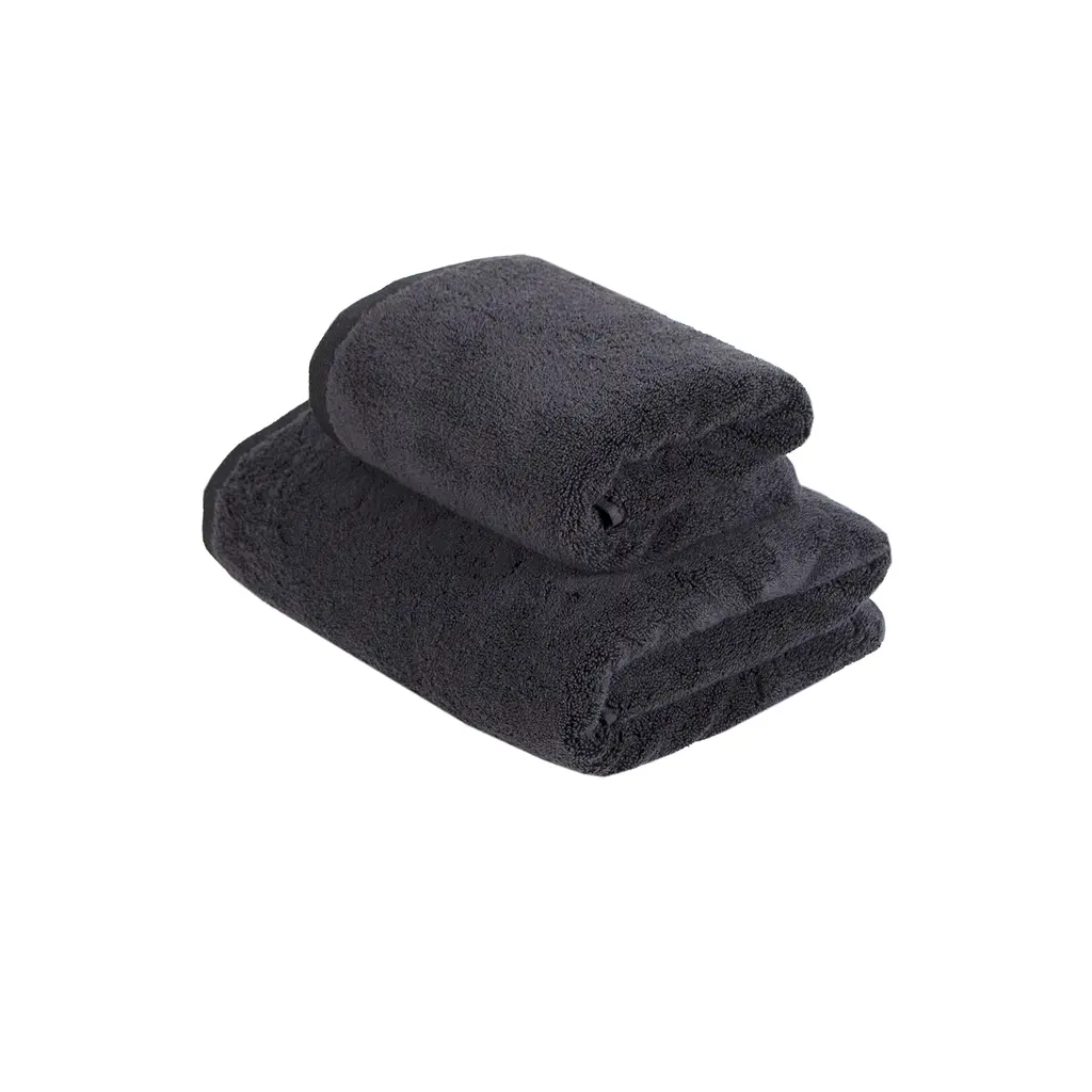 Рушник Lotus Home Готель Premium - Microcotton Black 50x90 550 г/м² - фото 7