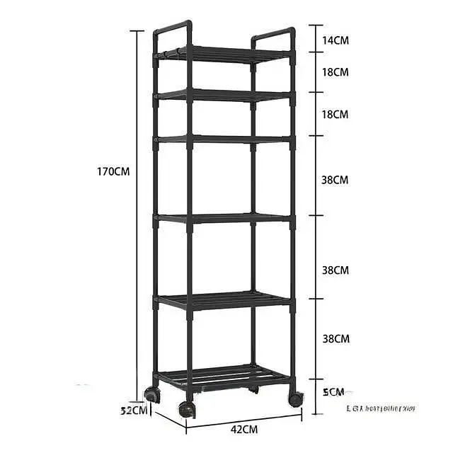 Полиця етажерка TVT-02 6 ярусів 170х42х32см - фото 2