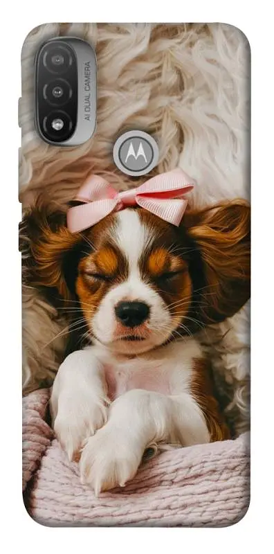 TPU чохол Demsky Sleepy spaniel для Motorola Moto E20