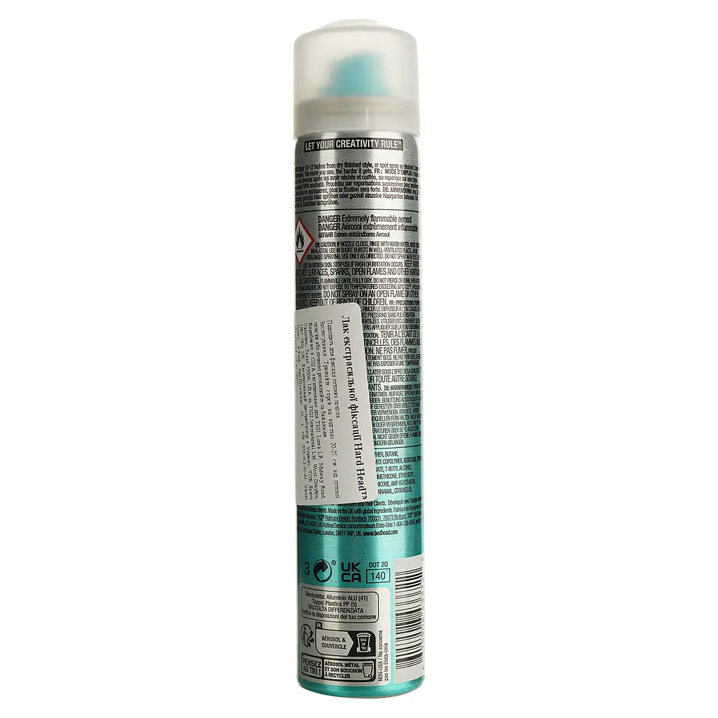 Лак для волосся Tigi Bed Head Hard Head Hairspray Extreme Hold Level 5 сильної фіксації 100 мл  - фото 2