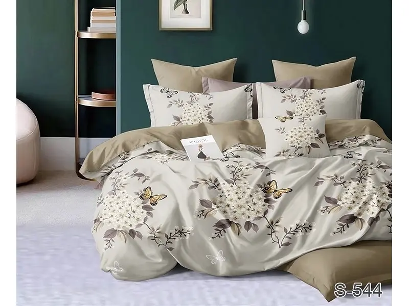 Комплект постільної білизни с компаньоном Євро TAG tekstil pbe0046153 - фото 2